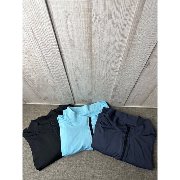 Men Size 4XL Tall Full Zip Lightweight Jackets Set Of 3 Real Essentials - Picture 1 of 10